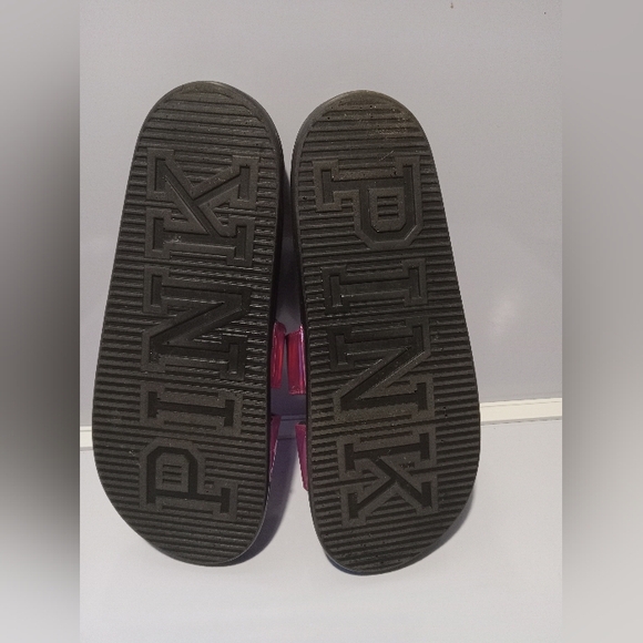 Victoria's Secret Pink Holographic Slippers - Picture 5 of 5